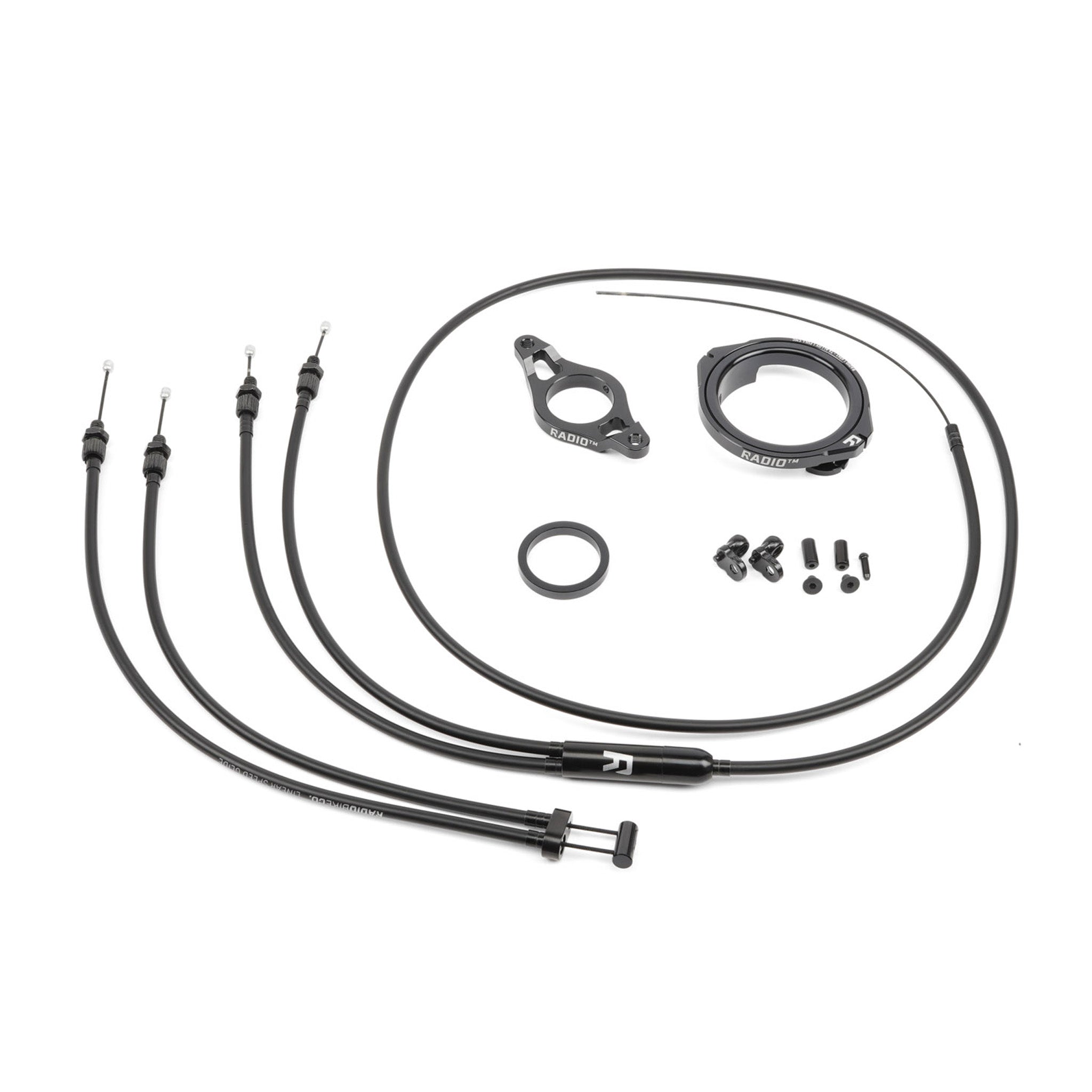 KHE MVP BMX Rotor Set 1 1/8 Inch - Met Kabel En M6 Schroeven - Zwarte Rotor Voor BMX Fietsen